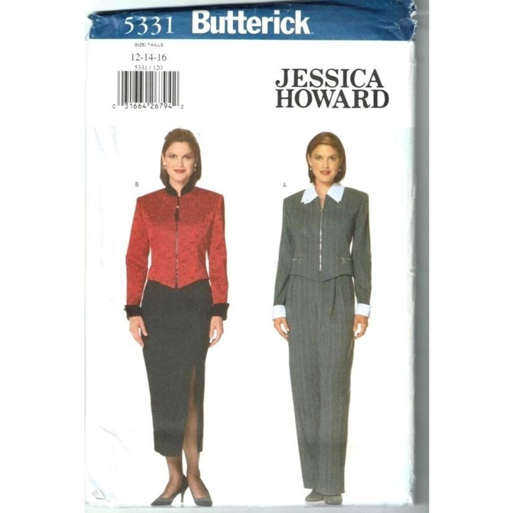 Butterick Sewing Pattern 5331 Top Skirt Pants Misses Size 12-16